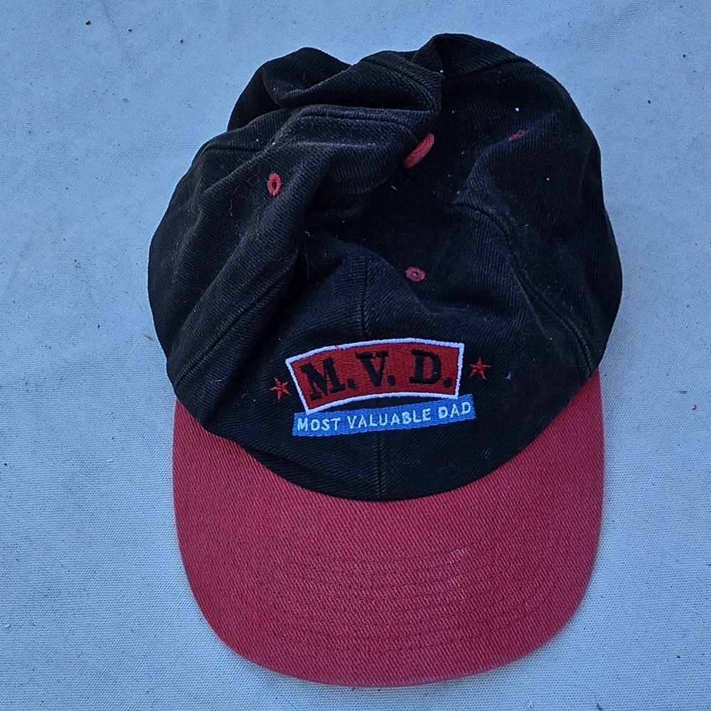 Source Unknown Black and Red M.V.D Hat